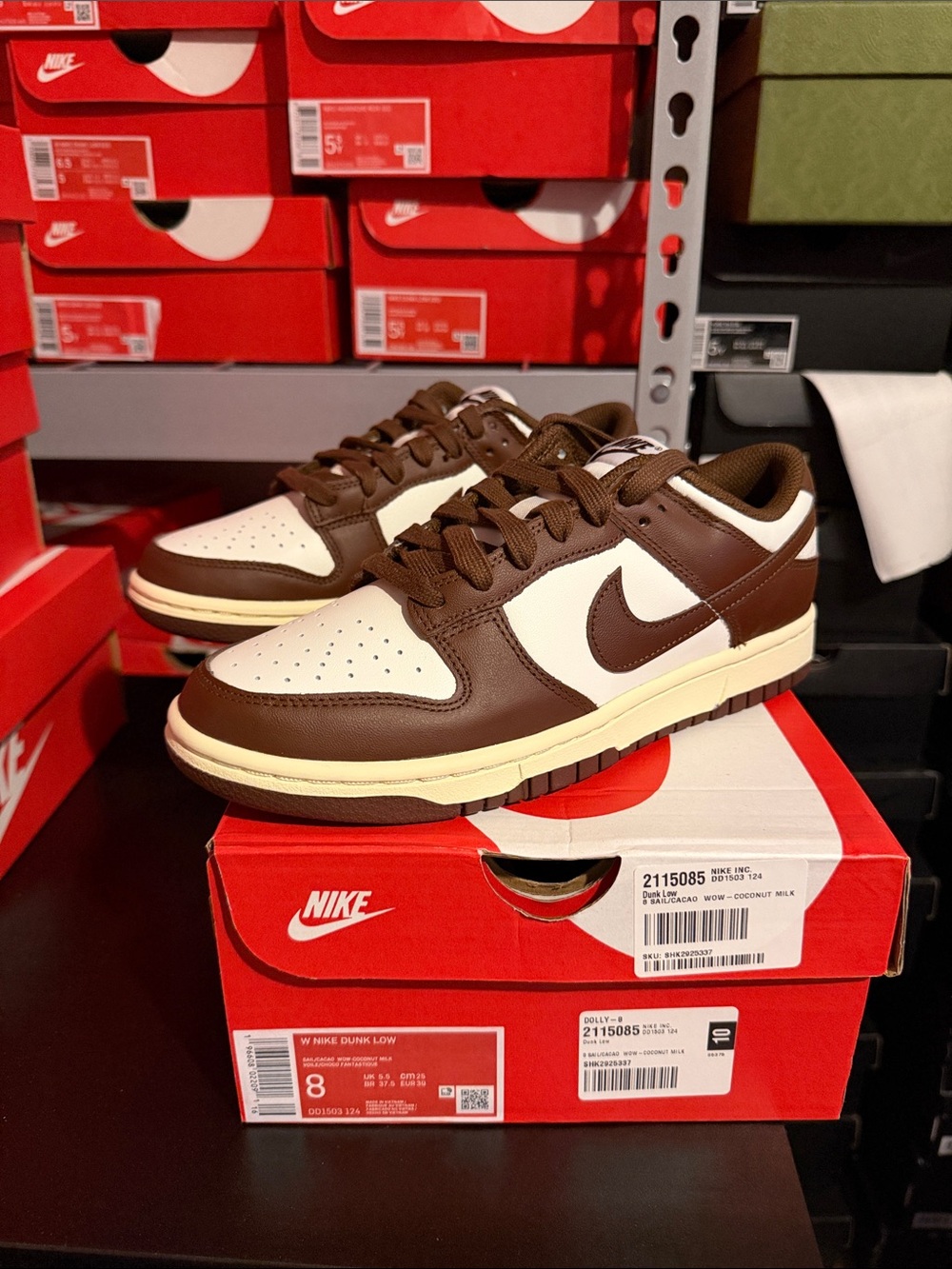 Women Nike Dunk Low Cacao Size 8